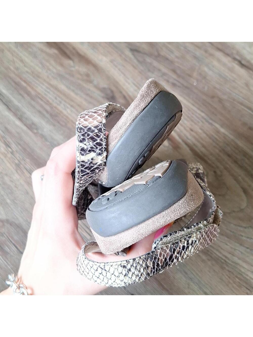 Vionic Brown Reptile Print Strappy Sandal Size 9 - Picture 6 of 9